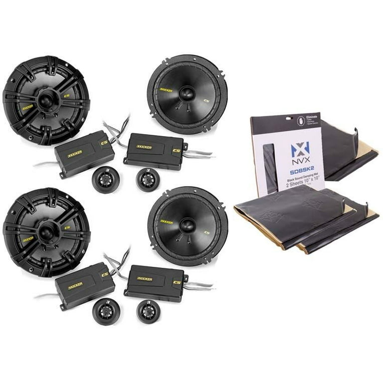 Kicker CSS65 with Speaker Installation Kit 600W Peak