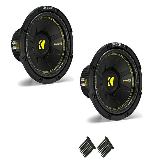 Kicker CWCS104 CompC 10" Subwoofers Bundle Single 4-Ohm Voice Coil