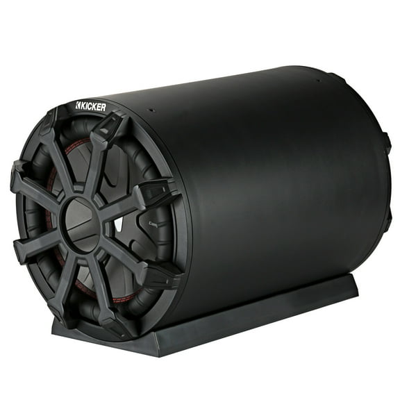 Kicker CWTB 10 Inch Ultra Deep Loaded Trunk Mounted Tube Sub Speakers, Black