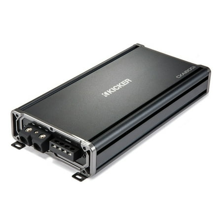 Kicker CX1800.1 Car Audio 1800 Watt Mono Amplifier with Bass Boost, Black