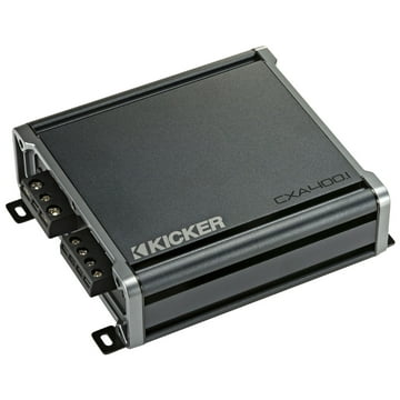 Kicker CX400.1 400 Watt Class D Mono Amplifier for Car Audio Speakers, Black