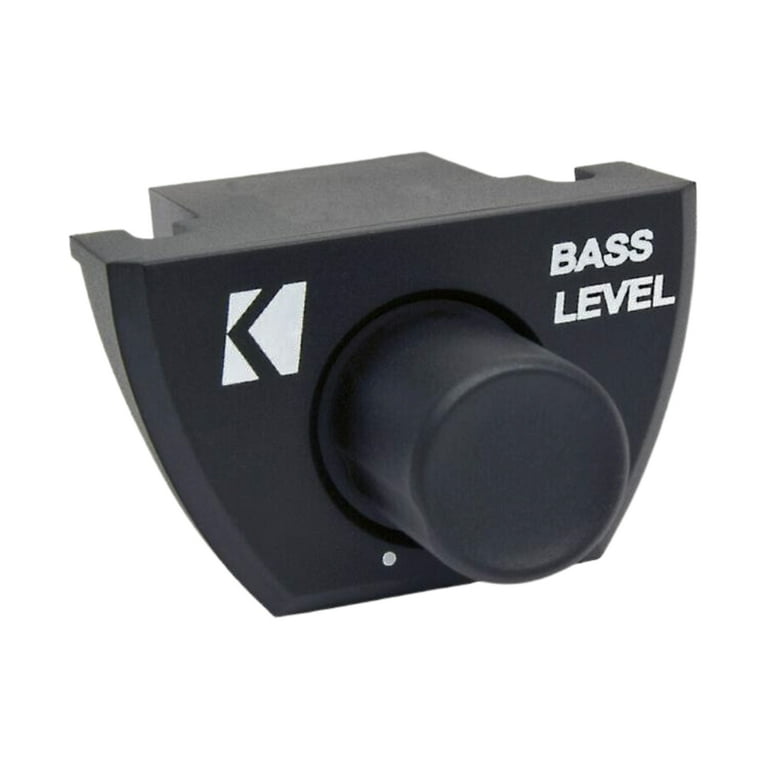 Kicker CXARC In-Dash Bass Level Remote Control, Black