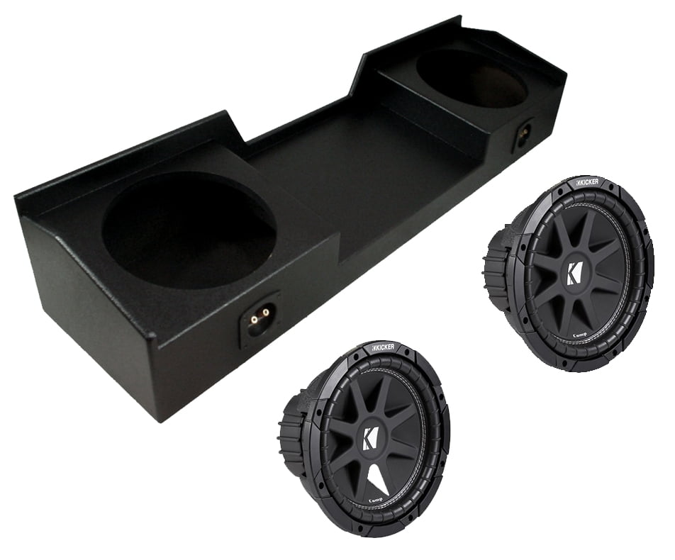Kicker Chevy Silverado 9906 43C104 10" Sub & 2X10GMNEWRL Dual 10" Sub