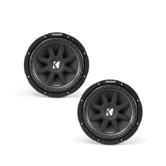 Kicker Comp 10-Inch (25cm) 4-Ohm Subwoofer, RoHS Compliant, 300W Peak, 150W RMS