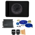 thumbnail image 1 of Kicker Comp R 12" Car Subwoofers with 400W Amplifier & Wiring Kit, 1 of 7