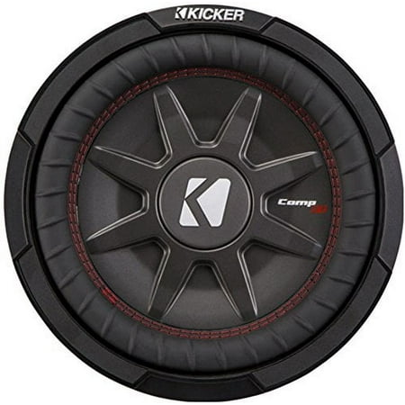Kicker CompRT Single 10 Inch 800 Watt Max Dual 2 Ohm Shallow Slim Car Subwoofer