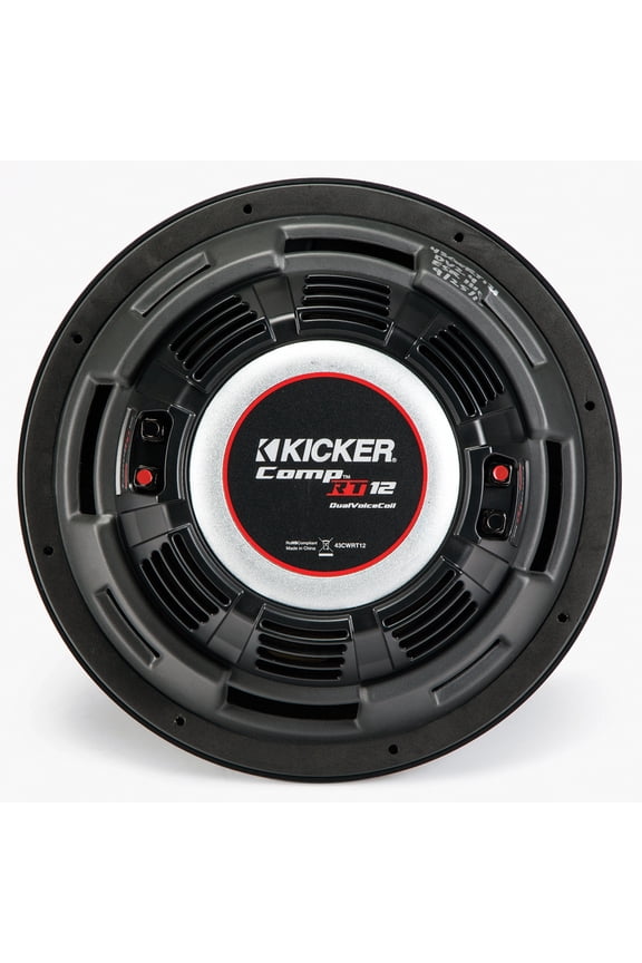 CompRT Single 12 Inch 1000 Watt Max Dual 2 Ohm Shallow Slim Car Subwoofer