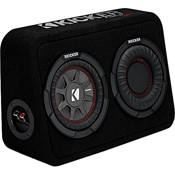 Kicker CompRT Thin Profile 6.75 Inch 2 Ohm Subwoofer Vented Enclosure Speaker
