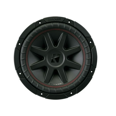 Kicker CompVR 10-Inch 2-Ohm Dual Voice Coil Car Subwoofer, 700 Watts MAX, 350 Watts RMS