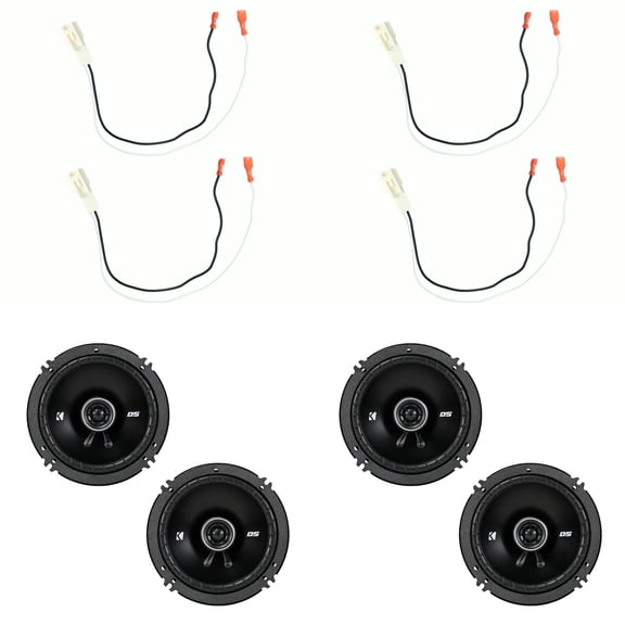 Kicker DSC ( 2 Pair ) 6.5" w/ Toyota 1987-Up Speaker Harness - Pair
