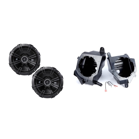 Kicker DSC 6.75" w/ Speaker Pods -Compatible with Wrangler JL 2018-UP, Gladiator 2020-UP
