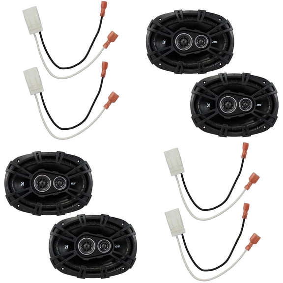 Kicker DSC Ram Speaker Upgrade (2 pair ) 6x9" includes Speaker Harness