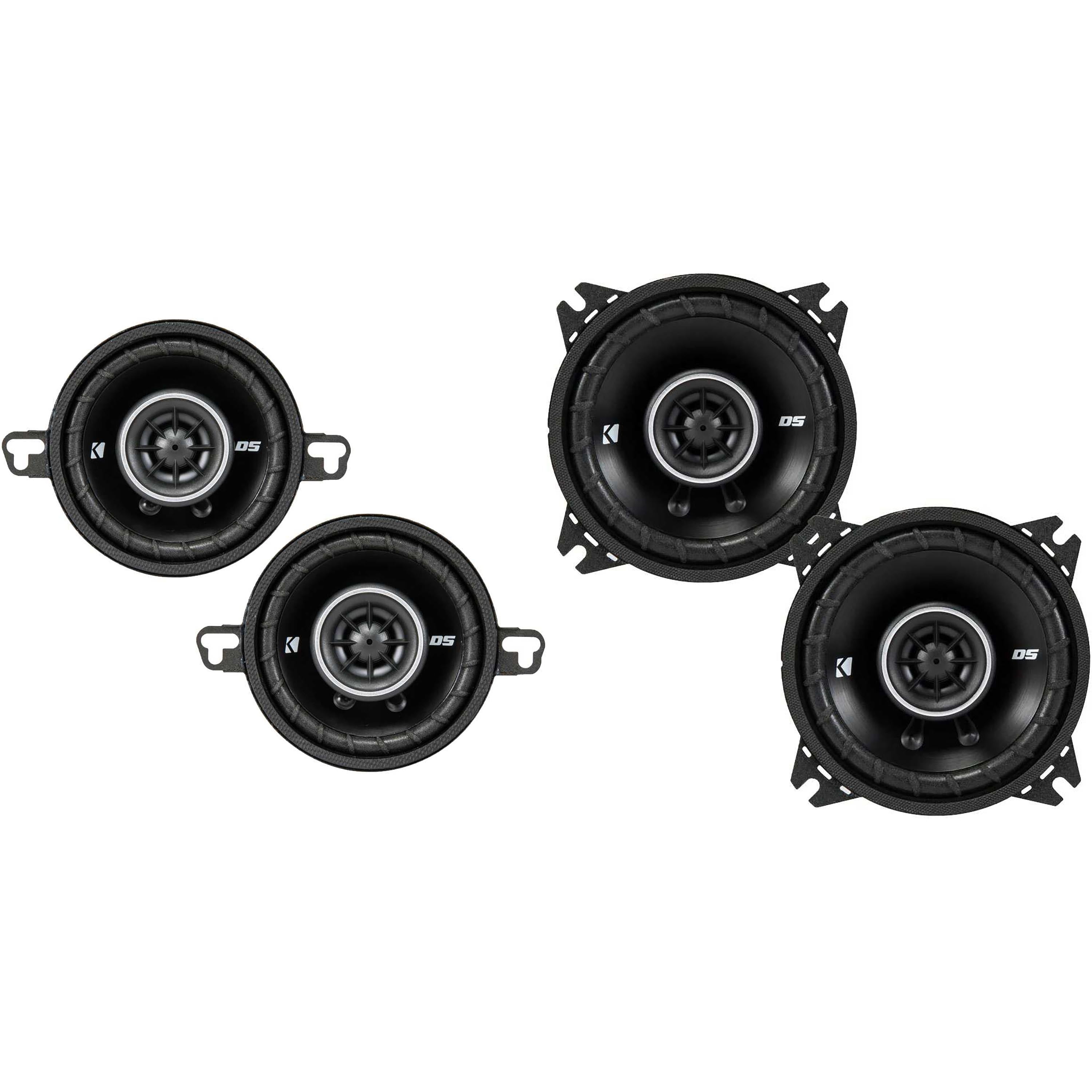 Kicker DSC40 4-Inch (100mm) Coaxial Speakers w/ 43DSC3504 3.5
