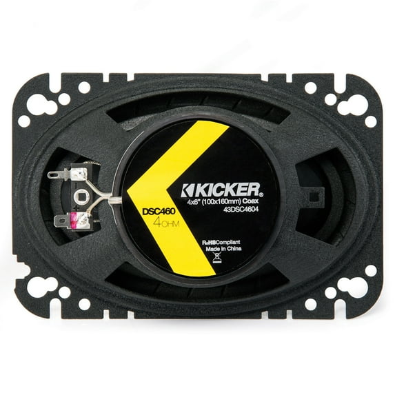 Kicker DSC460 DS Series 4x6" 4-Ohm Coaxial Speaker