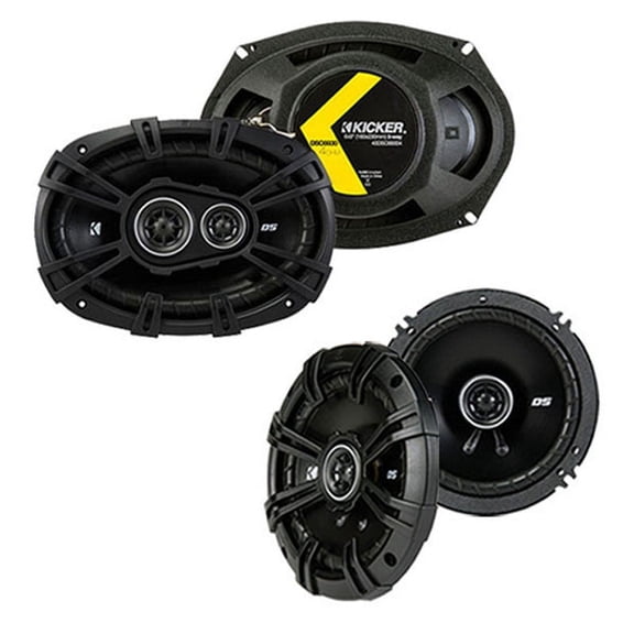 Kicker Direct Fit Replacement Factory Speaker, Blac, 2 Pack