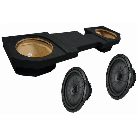Kicker Dodge Ram 2002-2018 43CVT124 CVT12 400W Sub & DTB2X12-QUAD-UP Sub Box