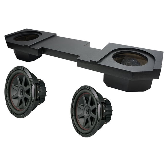 Kicker Dodge 2002 - 2018 43CVR104 CVR10 Series 350W Sub & DTB2X10-QUAD-UP-RL Sub Box