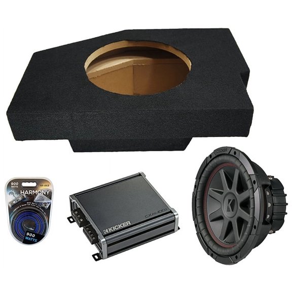 Kicker Dodge Ram Quad 02-12 43CVR102 10" 400W Sub, 46CXA4001 800W Amp & Sub Box