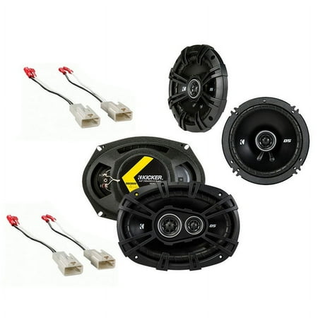 Kicker Fit Toyota Corolla Car Speakers with 1 x Kicker 43DSC6504 6.5" DS Series