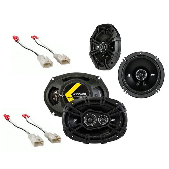Kicker Fit Toyota Corolla Car Speakers with 1 x Kicker 43DSC6504 6.5" DS Series