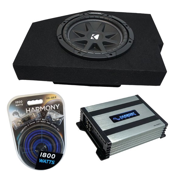Kicker Fits Dodge Ram Quad Sub Box HA-A400.1 Amp