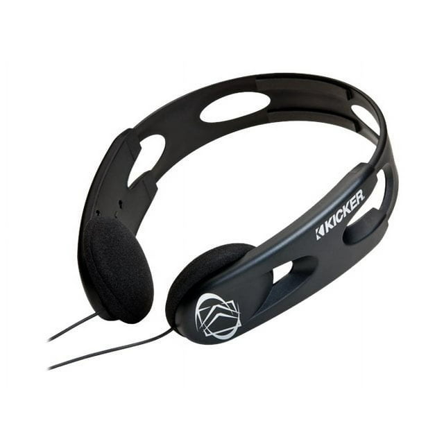 Kicker HP201 - Headphones - on-ear - wired - 3.5 mm jack - black