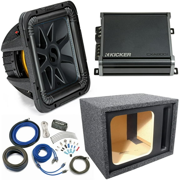 Kicker High Efficient Car Subwoofers, PP Black, 57 lb