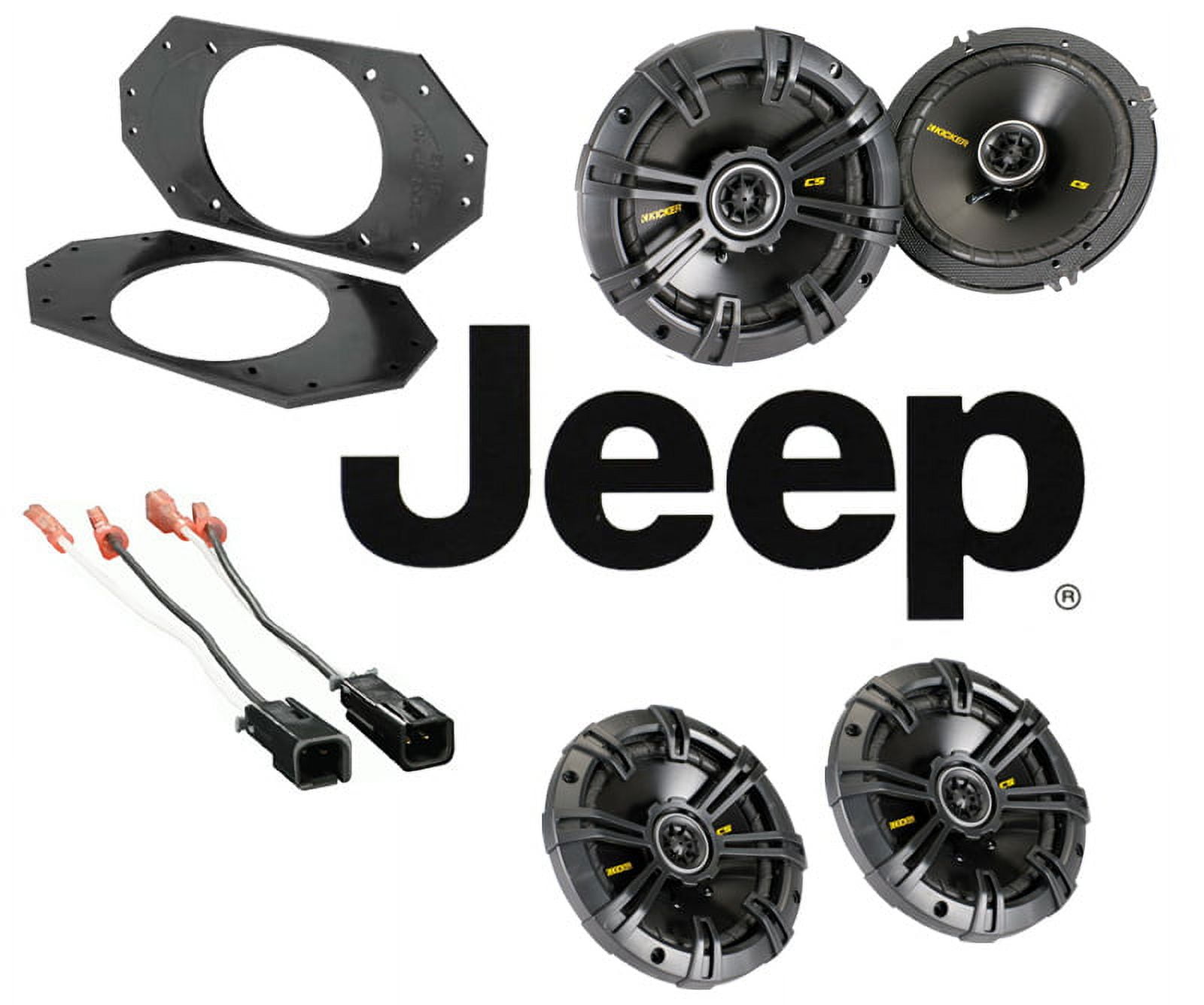 Kicker Jeep Wrangler 9706 46CSC44 Speakers , 6.5 Speakers