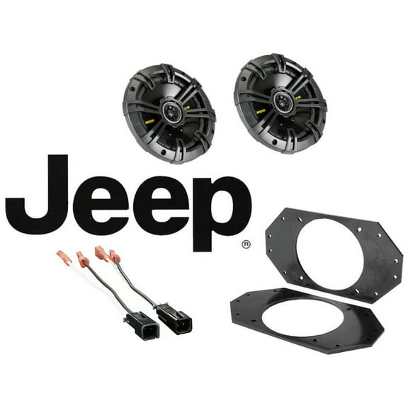 Kicker Jeep Wrangler TJ 97-04 46CSC44 Speakers, HA-726514 Harness & Adapter Kit