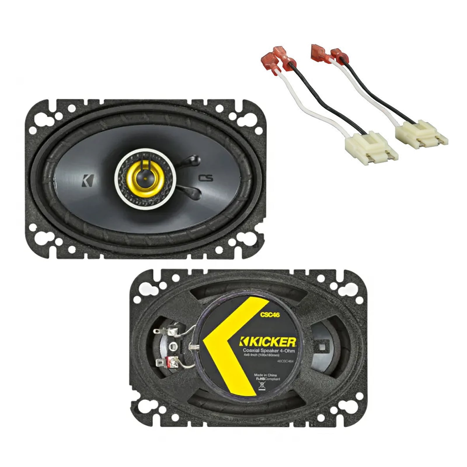 Kicker Jeep Wrangler YJ 8795 46CSC464 4x6 Stereo Speakers