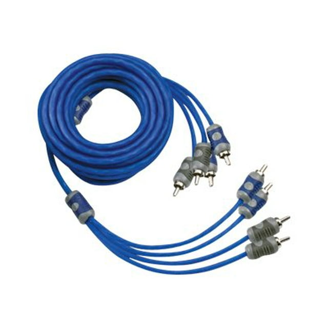 Kicker KSeries 4Channel RCA Interconnect Cable, 4m