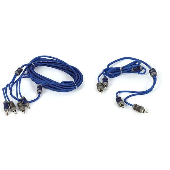 Kicker K-series RCA 6.0 & 1.0 Meter Bundle ( 2 Ch. )