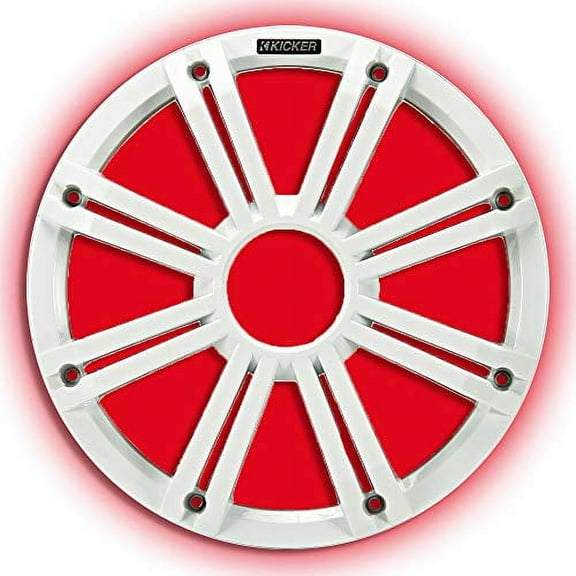 Kicker KM/KMF Series 12" White Subwoofer Grille with LED Lights