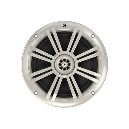 KICKER - 6-1/2" 2-Way Marine Speakers with Polypropylene Cones (Pair) - White