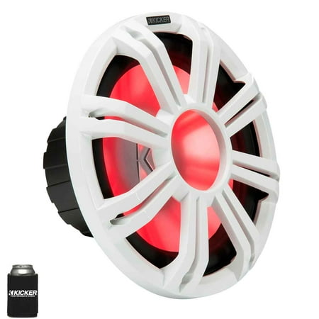 Kicker KMF122 12" Marine Subwoofer with LED White Grill 2 Ohm for Free Air Applications