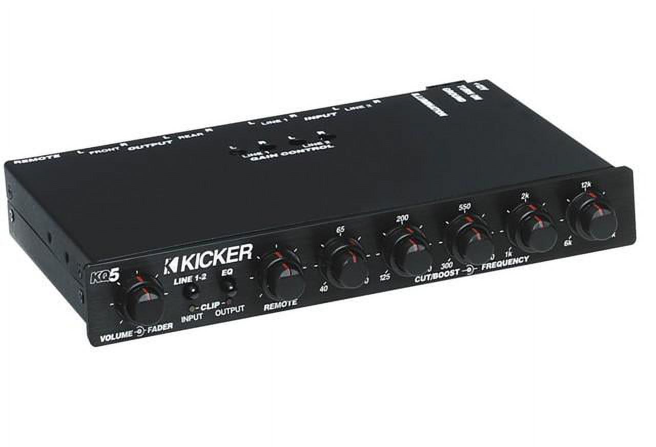 Kicker Kq5 Car Audio High Perfrmance Equalizer 5 Band Parametric Quality Eq New - image 1 of 3