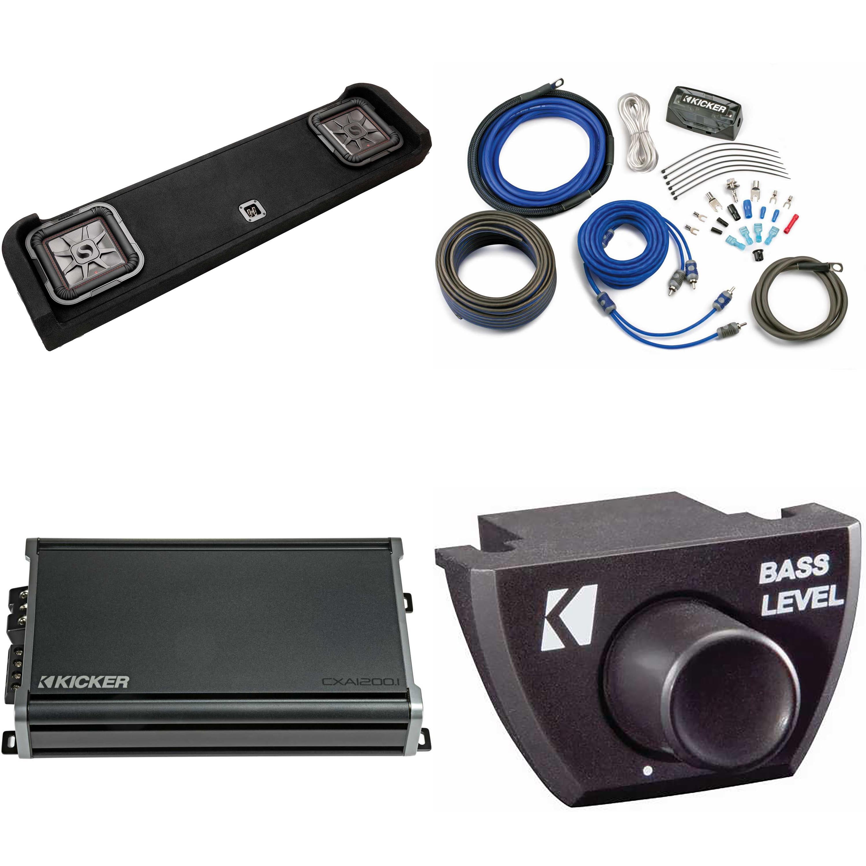 Kicker Bundle Compatible with Universal Vehicle 43C124 Dual 12
