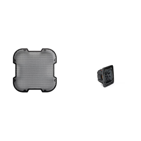 Kicker L7S82 L7S 8" Subwoofer, Dual Voice Coil, 2-Ohm & 52GL78 Grill Bundle