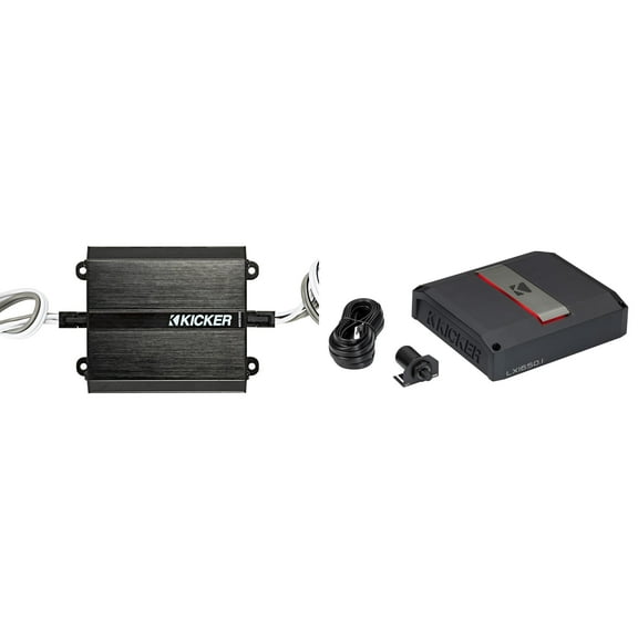 Kicker LX1650.1, 46KISLOAD2 Smart Radio Interface,  1650w Mono Class-D Subwoofer Amp (51LX16501)