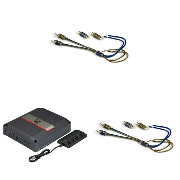 Kicker LX500.4 , (2) KISL , 4-Channel Amplifier - 4x125 Watts Full Range Class-D Amp (51LX5004)