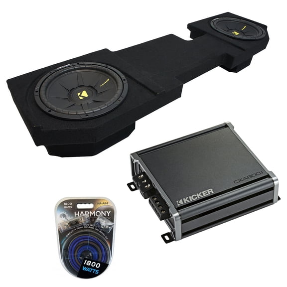02-18 Dodge Ram Quad or Crew Truck Kicker CompC CWCS10 Dual 10" Sub Box CXA800.1