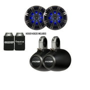 Kicker Marine Bundle with 2OEM Replacement Speakers + 12KMTES Enclosures Pair