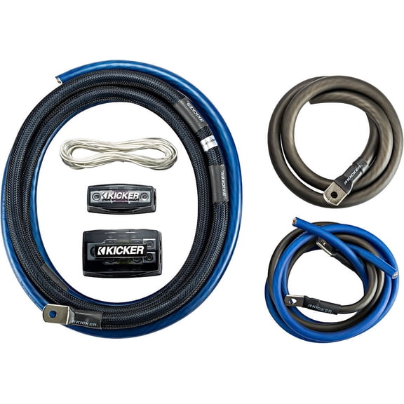 Kicker P-Series 1/0AWG Dual Amplifier Power Car Electronics Installation Kit