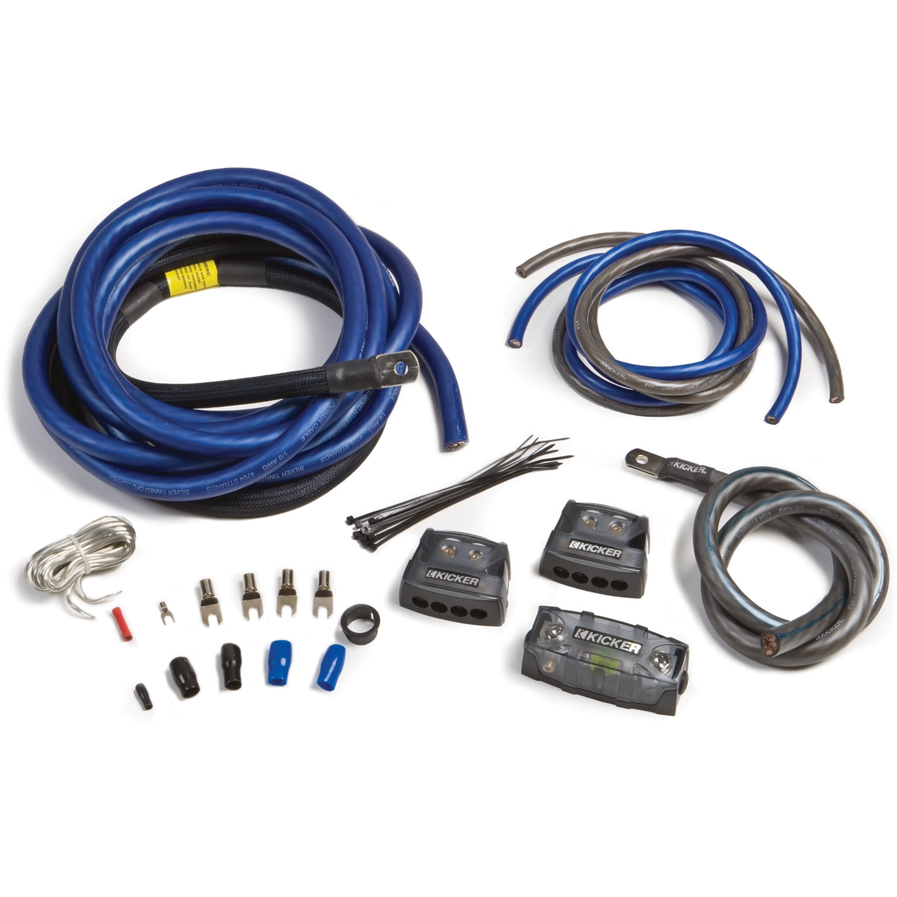 Kicker PKD4 4AWG Dual Amplifier Power Kit - Walmart.com