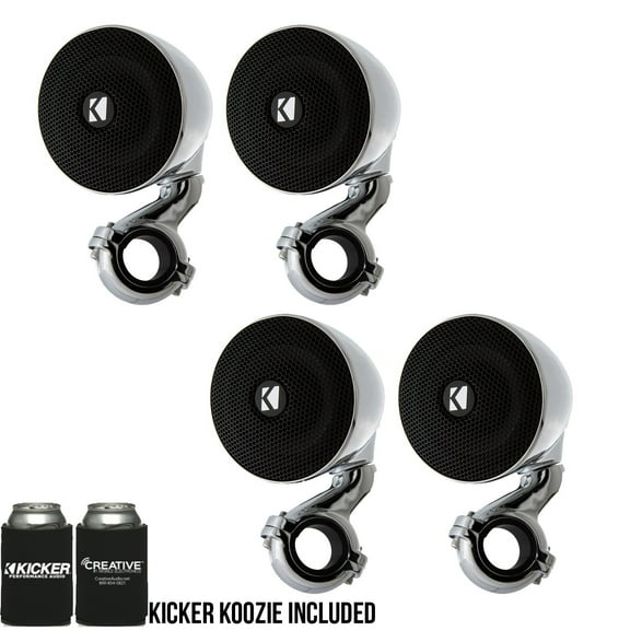 kicker psm3 weather-proof enclosed mini system, 4-ohm bundle