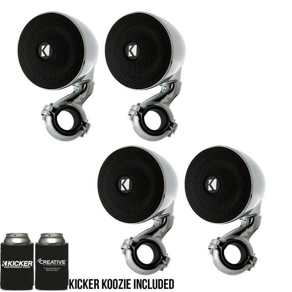 kicker psm3 weather-proof enclosed mini system, 4-ohm bundle
