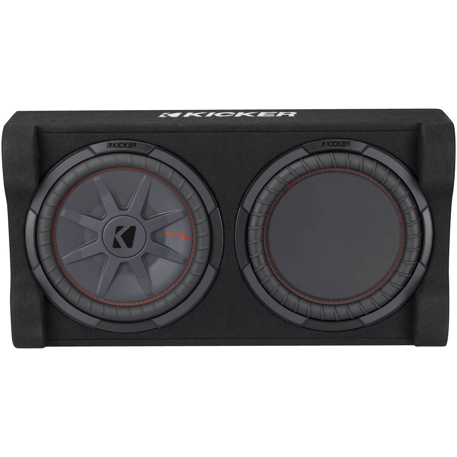 Kicker 51PTRTP12 CompRT 12" Car Audio Loaded SubBox Low Profile Down Firing 500W