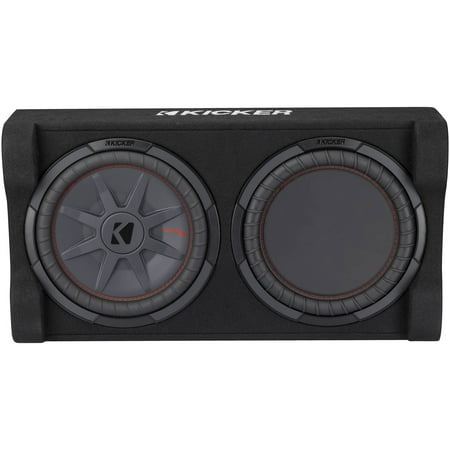 Kicker 51PTRTP12 CompRT 12" Car Audio Loaded SubBox Low Profile Down Firing 500W