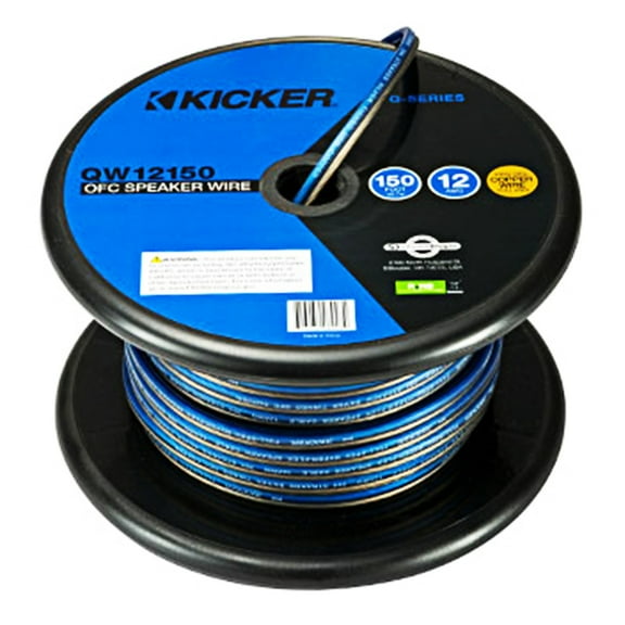 Kicker QW12150 (46QW12150) 12AWG Speaker Wire Spool 150FT