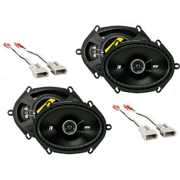 Kicker Replacement Factory Speaker with Kicker, 70 Watt 35 Watt, Black, DSC68 P, 2 Pack